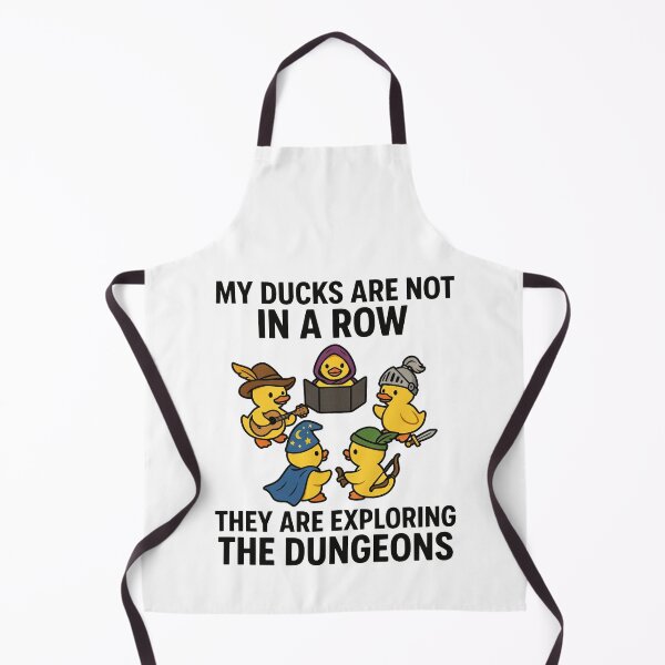 Item preview, My ducks are not in a row They are exploring the dungeons RPG white background designed and sold by Welldoh.