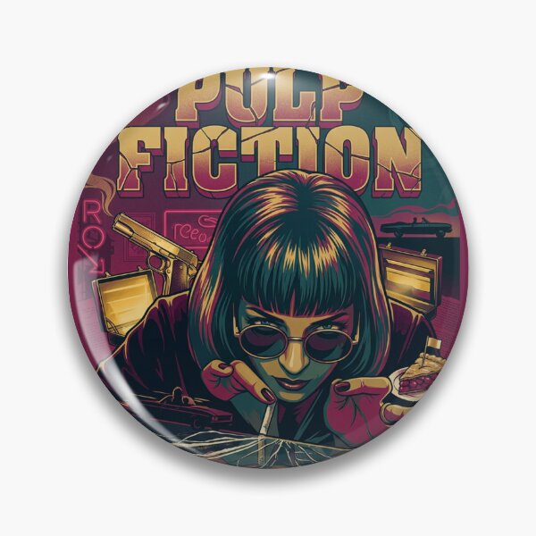 Item preview, Pulp Fiction Fan Art Original Custom Vintage Movie Poster Wall Tee Design designed and sold by Cool Robot Bro..
