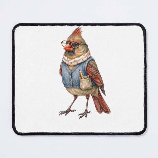 Item preview, Cardinal with Glasses and Scarf designed and sold by Roy & Tiffany.