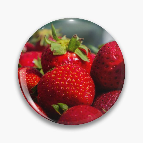 Item preview, Fresh Red Strawberries Close-Up Pile of Ripe Fruit With Green Leaves for Summer Snacks designed and sold by Nmallia.