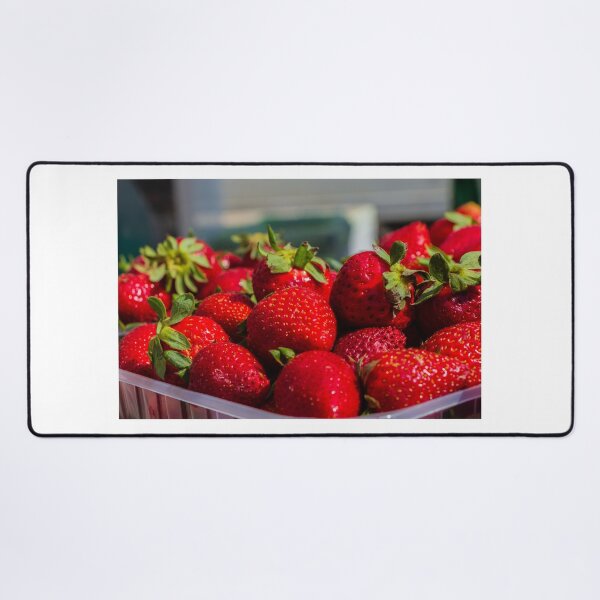Item preview, Fresh Red Strawberries Close-Up Pile of Ripe Fruit With Green Leaves for Summer Snacks designed and sold by Nmallia.