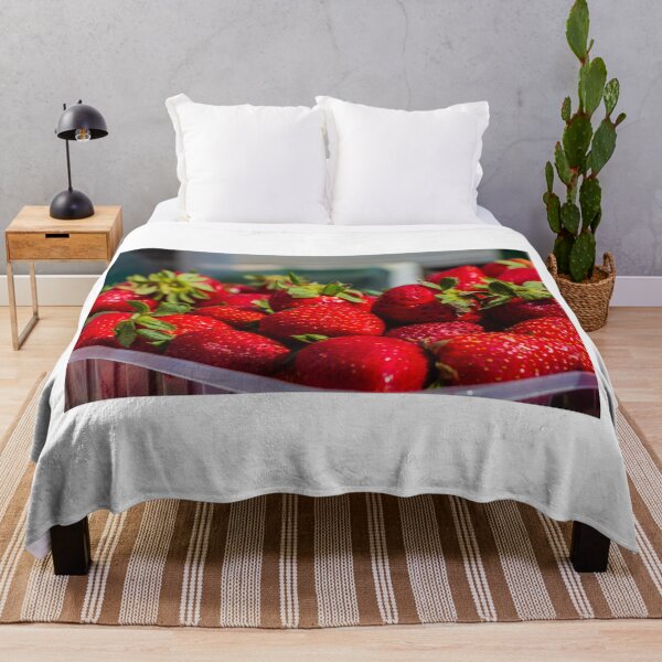 Item preview, Fresh Red Strawberries Close-Up Pile of Ripe Fruit With Green Leaves for Summer Snacks designed and sold by Nmallia.