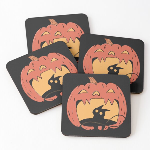 Item preview, Trickerster Pumpkin Cat designed and sold by PlainMaddiShop.