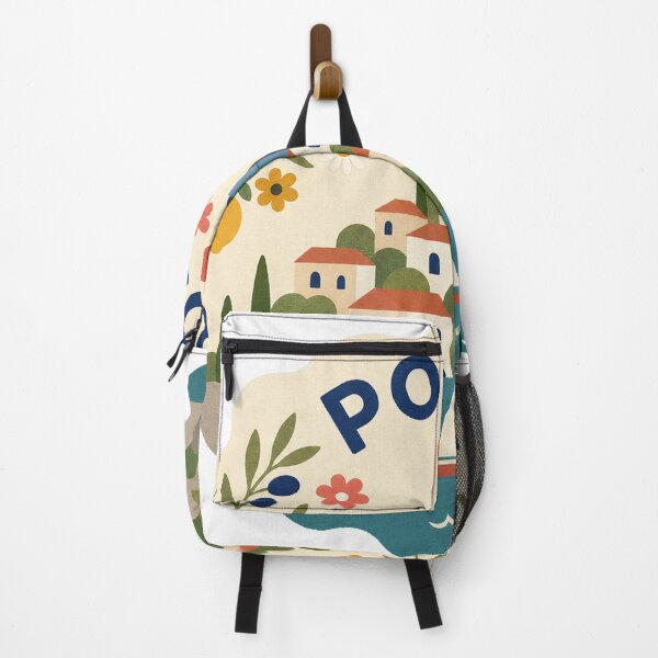 Item preview, Poros Greece Travel Souvenir Modern Folk Art designed and sold by VisualArtsOasis.
