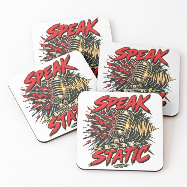 Item preview, Speak Through the Static – Retro Glitch Art designed and sold by WakeUpByLP.