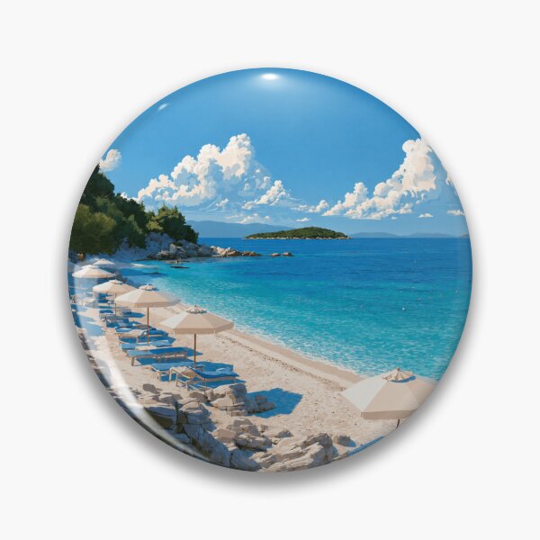 Item preview, Ksamil Beach Panorama designed and sold by DRABaBdesign.