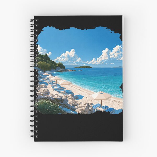 Item preview, Ksamil Beach Panorama designed and sold by DRABaBdesign.