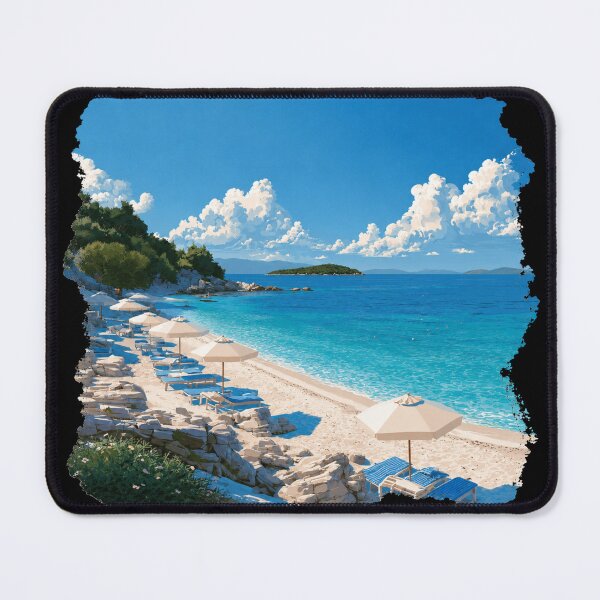 Item preview, Ksamil Beach Panorama designed and sold by DRABaBdesign.