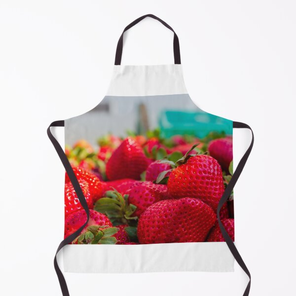 Item preview, Fresh Red Strawberries Close-Up Pile of Ripe Fruit With Green Leaves for Summer Snacks designed and sold by Nmallia.