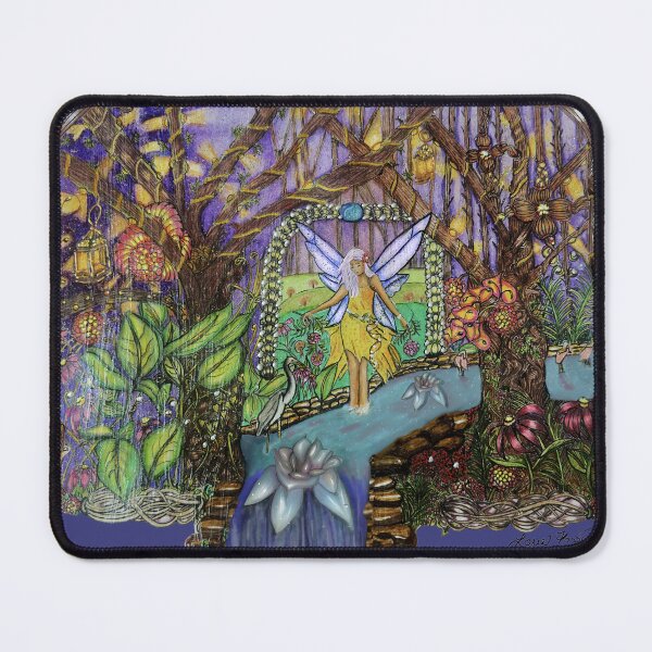 Item preview, Zentangle Fairy at the Enchanted Waters designed and sold by LorieFossaArt.