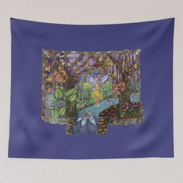 Item preview, Zentangle Fairy at the Enchanted Waters designed and sold by LorieFossaArt.