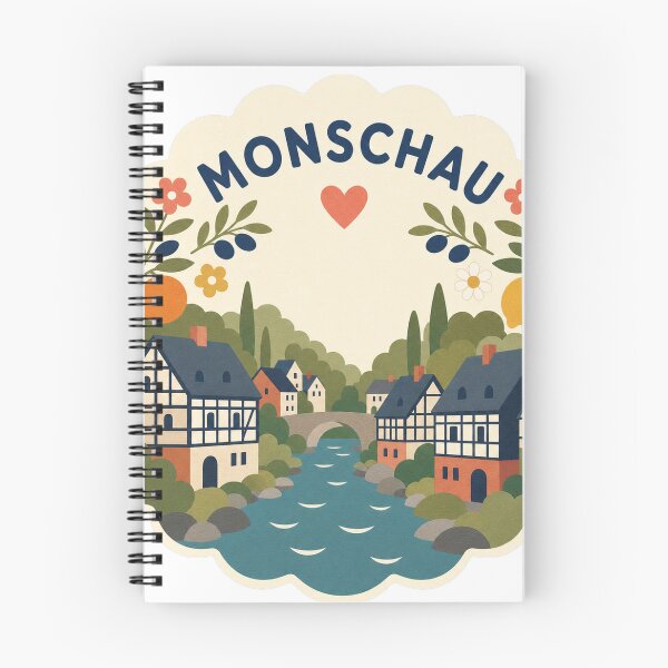 Item preview, Monschau Germany Travel Souvenir Modern Folk Art designed and sold by VisualArtsOasis.