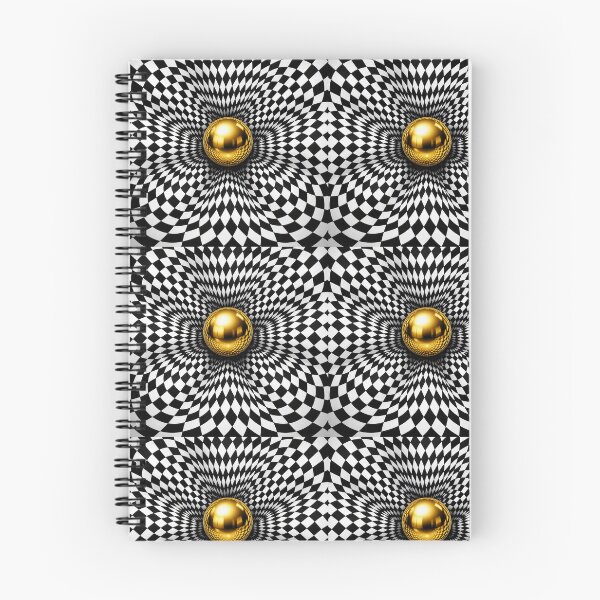 Item preview, Golden Sphere Hypnotic Optical Illusion Art designed and sold by Ink-verse-.