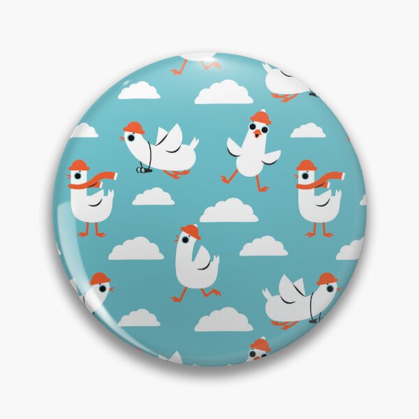 Item preview, funny seagulls, happy goose designed and sold by GennyBunny.