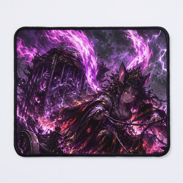 Item preview, Kasha Hellfire Cat Demon Japanese Yokai Art designed and sold by MouradStudio.