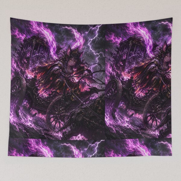 Item preview, Kasha Hellfire Cat Demon Japanese Yokai Art designed and sold by MouradStudio.