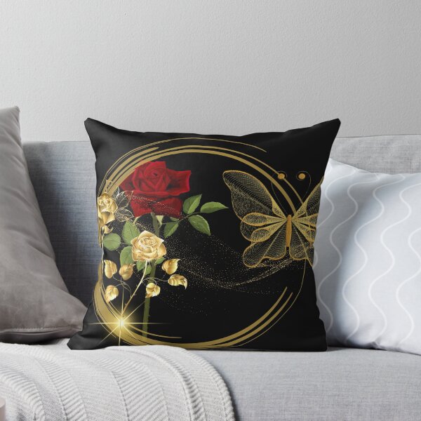 Item preview, Luxury Golden Butterfly and Red Rose  designed and sold by MIKEASHOP156.