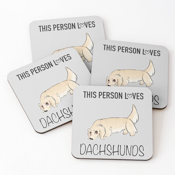 Item preview, This Person Loves DACHSHUNDS designed and sold by Sparklepupfaeri.