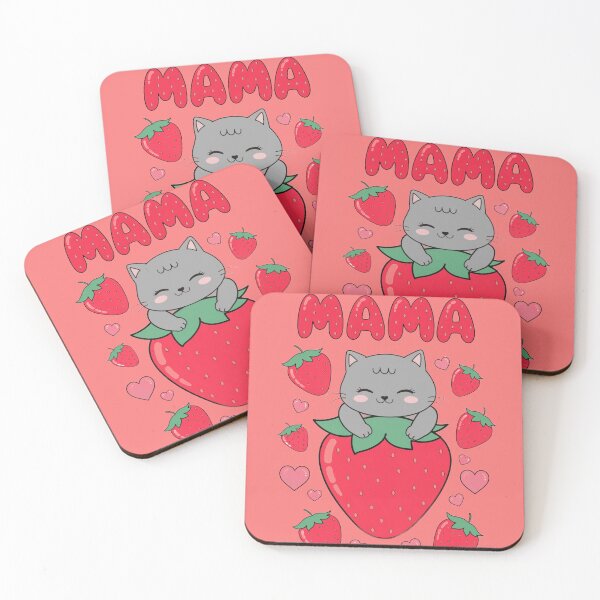 Item preview, Cute Strawberry Cat Mama designed and sold by MOCH- ART.