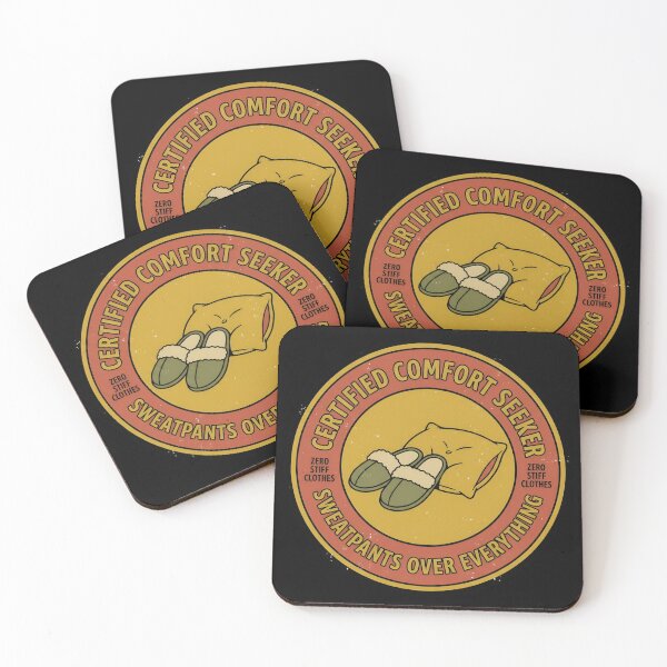 Item preview, Certified Comfort Seeker Sweatpants Over Everything Retro Badge designed and sold by DuckOddity.