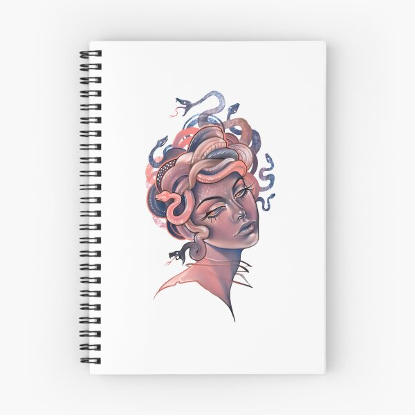 Item preview, Coral and blue Medusa portrait Lightweight Sweatshirt designed and sold by BluetApparelCA.