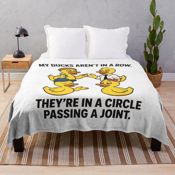 Item preview, My ducks aren't in a row. They're in a circle passing a joint white background designed and sold by Welldoh.