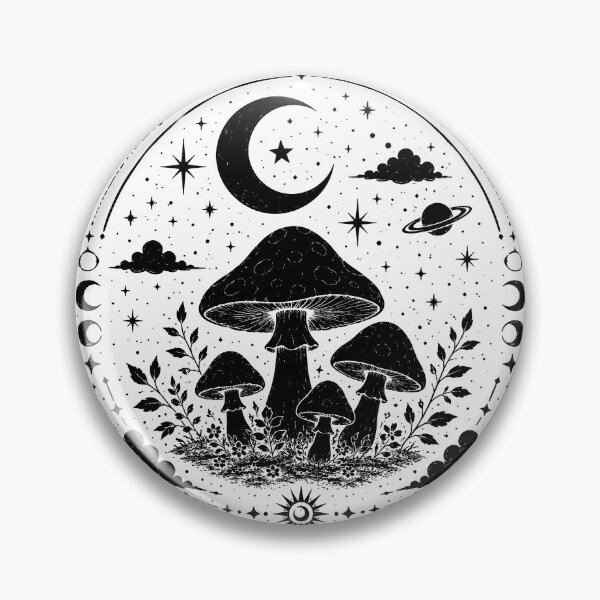 Item preview, Black umbrella nushroom designed and sold by mblackmadys.