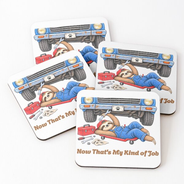Item preview, Now That’s My Kind of Job Sloth Mechanic – Funny Car Repair Design designed and sold by Buli89.