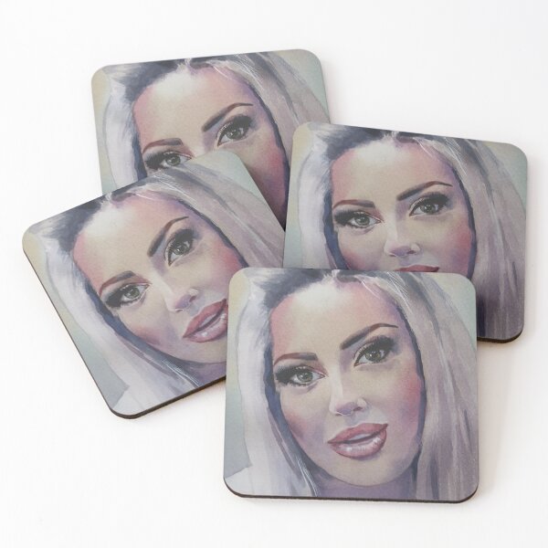 Item preview, Blonde Woman Watercolor Portrait designed and sold by SlavaArt.