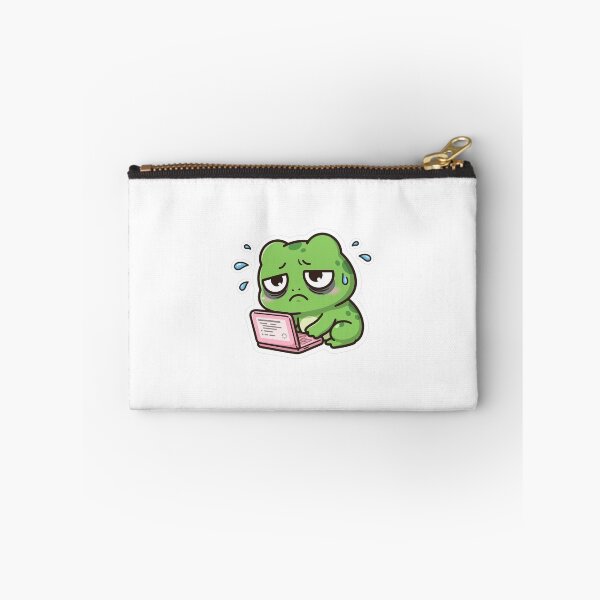 Item preview, Anxiety Frog On Laptop - Funny WFH Frog Art designed and sold by FBA.