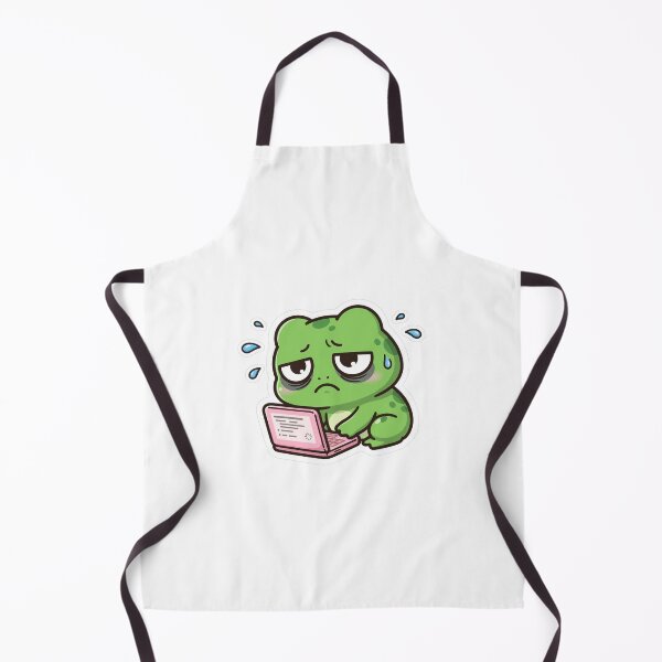 Item preview, Anxiety Frog On Laptop - Funny WFH Frog Art designed and sold by FBA.