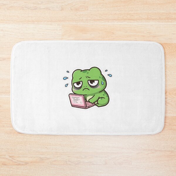 Item preview, Anxiety Frog On Laptop - Funny WFH Frog Art designed and sold by FBA.