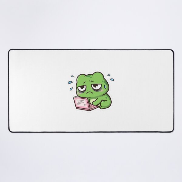 Item preview, Anxiety Frog On Laptop - Funny WFH Frog Art designed and sold by FBA.