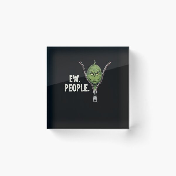 Item preview, Ew People Grinch Zipper designed and sold by jacqueliSne.