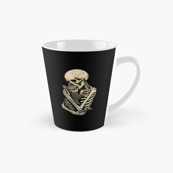 Item preview, The Lovers Tarot Card Skeleton Hugging Cat designed and sold by Rahamkshop.