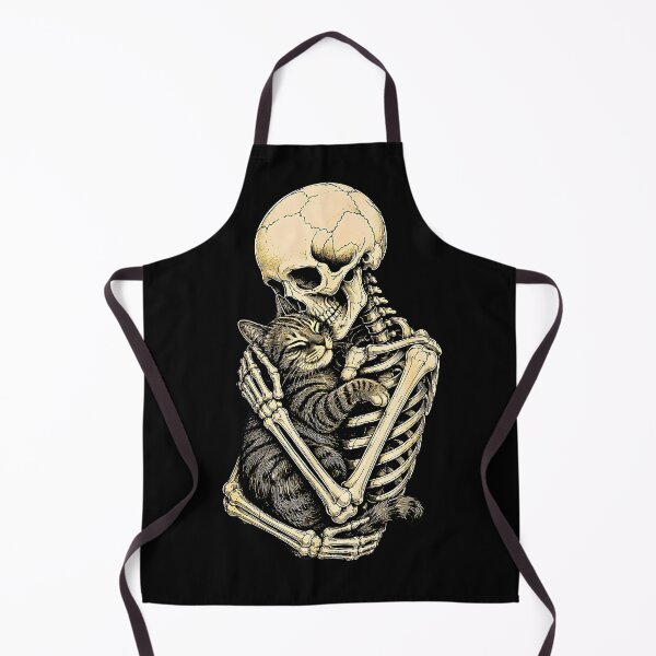 Item preview, The Lovers Tarot Card Skeleton Hugging Cat designed and sold by Rahamkshop.