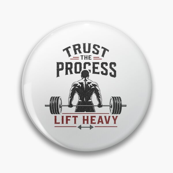 Item preview, Trust the Process – Vintage Distressed Bodybuilding – Heavy Barbell Silhouette – Gym Motivation Art designed and sold by bobscraze.