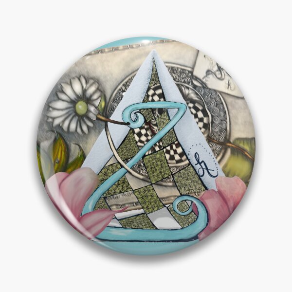 Item preview, Zentangle Inspired  with Pink Magnolias designed and sold by LorieFossaArt.