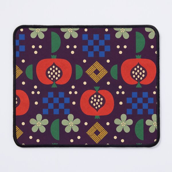 Item preview, Paprika Quince Checker Bloom Pattern designed and sold by aihrgdesign.