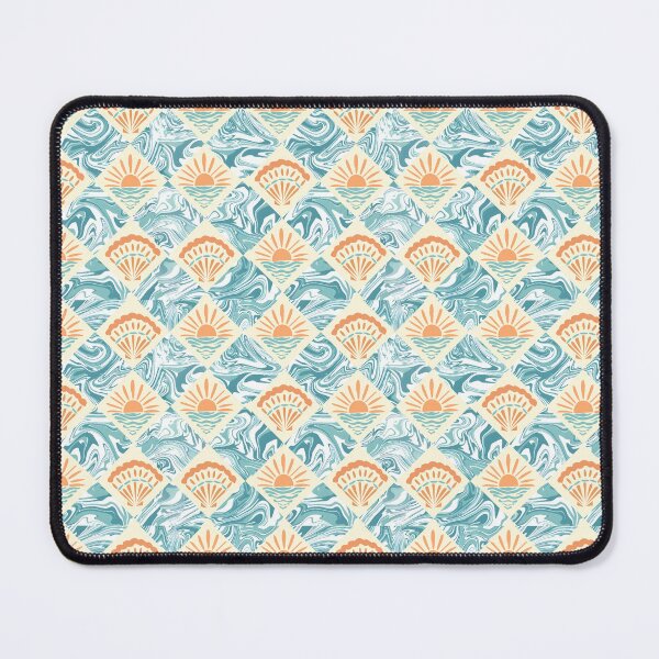 Item preview, Vintage Coastal Shell Sunset Pattern designed and sold by DreamyLayer.