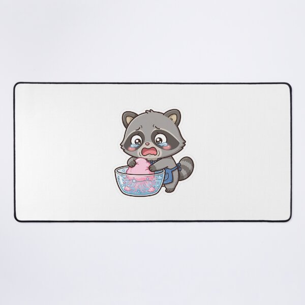 Item preview, Raccoon Washing Cotton Candy - Funny Raccoon Meme Art designed and sold by FBA.