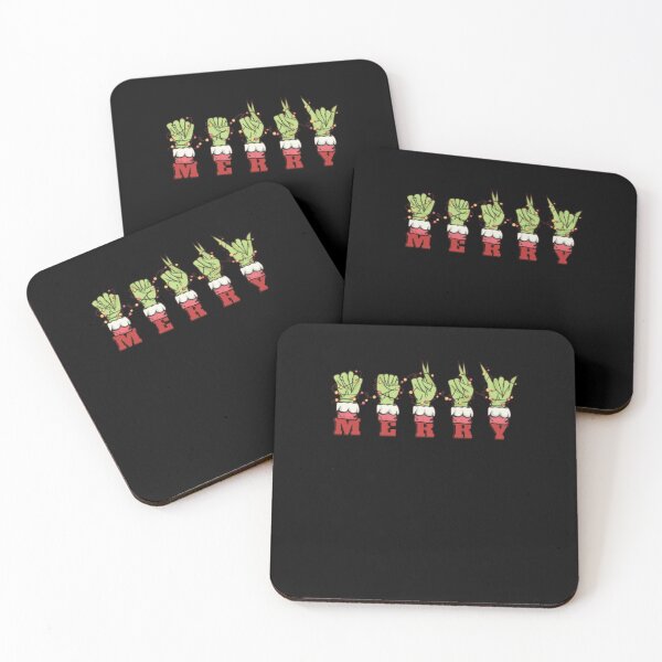 Item preview, Grinch Hand ASL Merry Christmas Sign Language Design designed and sold by jacqueliSne.