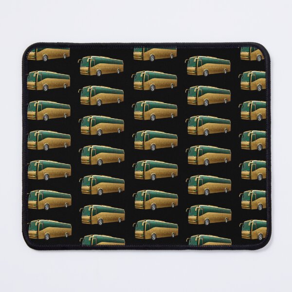 Item preview, Gold Bus emerald glass car designed and sold by C3R0.