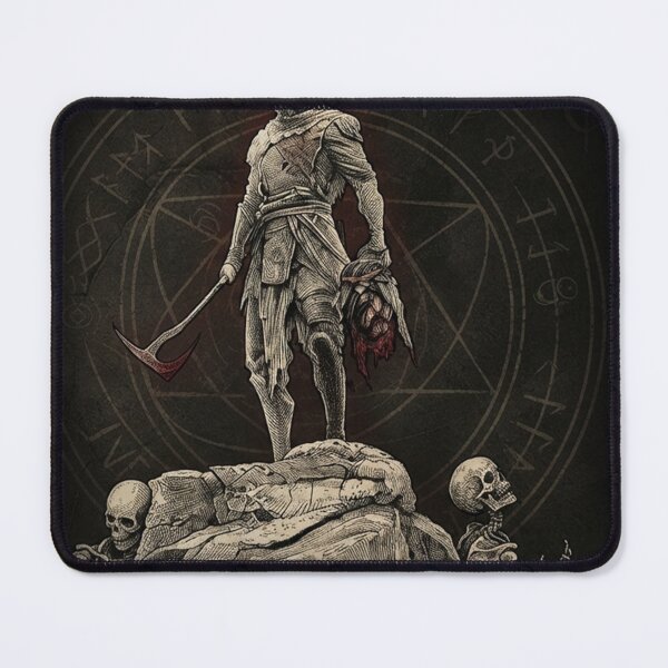 Item preview, Dark Fantasy Runed Knight and Medieval Warrior - Grim Dark Art Poster & Tee designed and sold by yassinecavali.