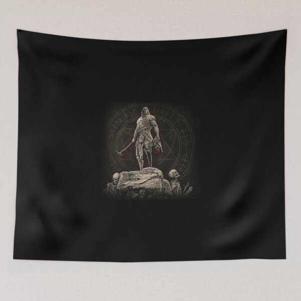 Item preview, Dark Fantasy Runed Knight and Medieval Warrior - Grim Dark Art Poster & Tee designed and sold by yassinecavali.