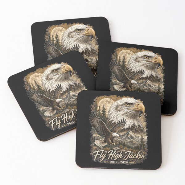 Item preview, Fly High Jackie, Vintage Jackie and Shadow Bald Eagle Graphic designed and sold by Jikkermanccini.