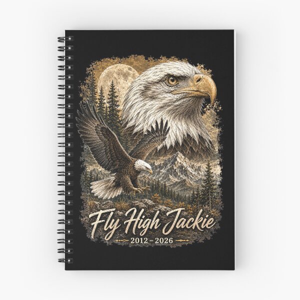 Item preview, Fly High Jackie, Vintage Jackie and Shadow Bald Eagle Graphic designed and sold by Jikkermanccini.