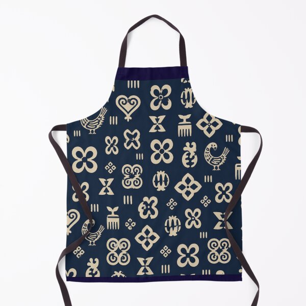 Item preview, Ghanaian Adinkra Inspired Pattern,Warm Blue & Cream African Heritage Design designed and sold by Right-UR.