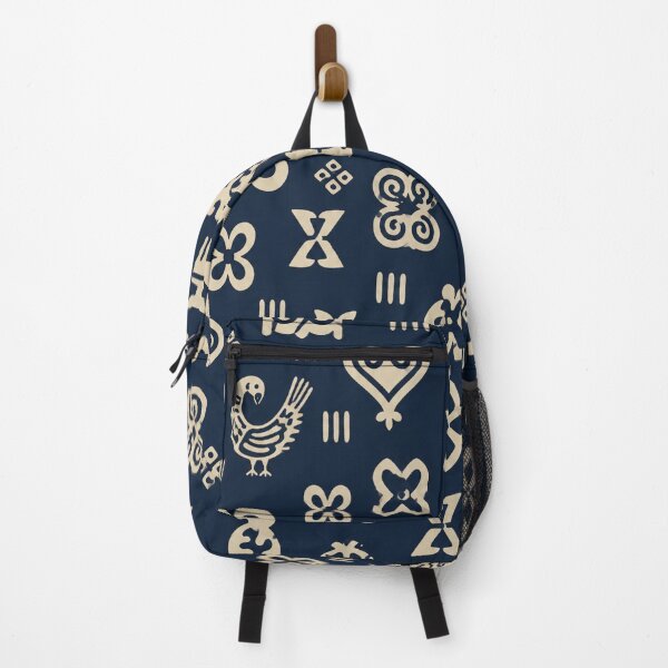 Item preview, Ghanaian Adinkra Inspired Pattern,Warm Blue & Cream African Heritage Design designed and sold by Right-UR.