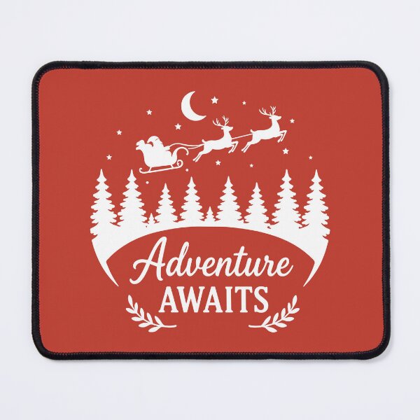 Item preview, Adventure Awaits – Festive Holiday Art designed and sold by Tklezardesigns.
